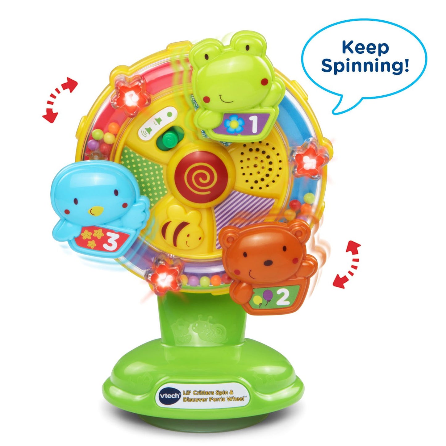 VTech Baby Lil' Critters Spin and Discover Ferris Wheel, Green