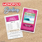 Monopoly: Surfing Waves of the World Board Game - Buy, Sell, Trade Iconic Surf Spots Like Pipeline & Superbank, 6 Custom Beach-Themed Tokens, Family
