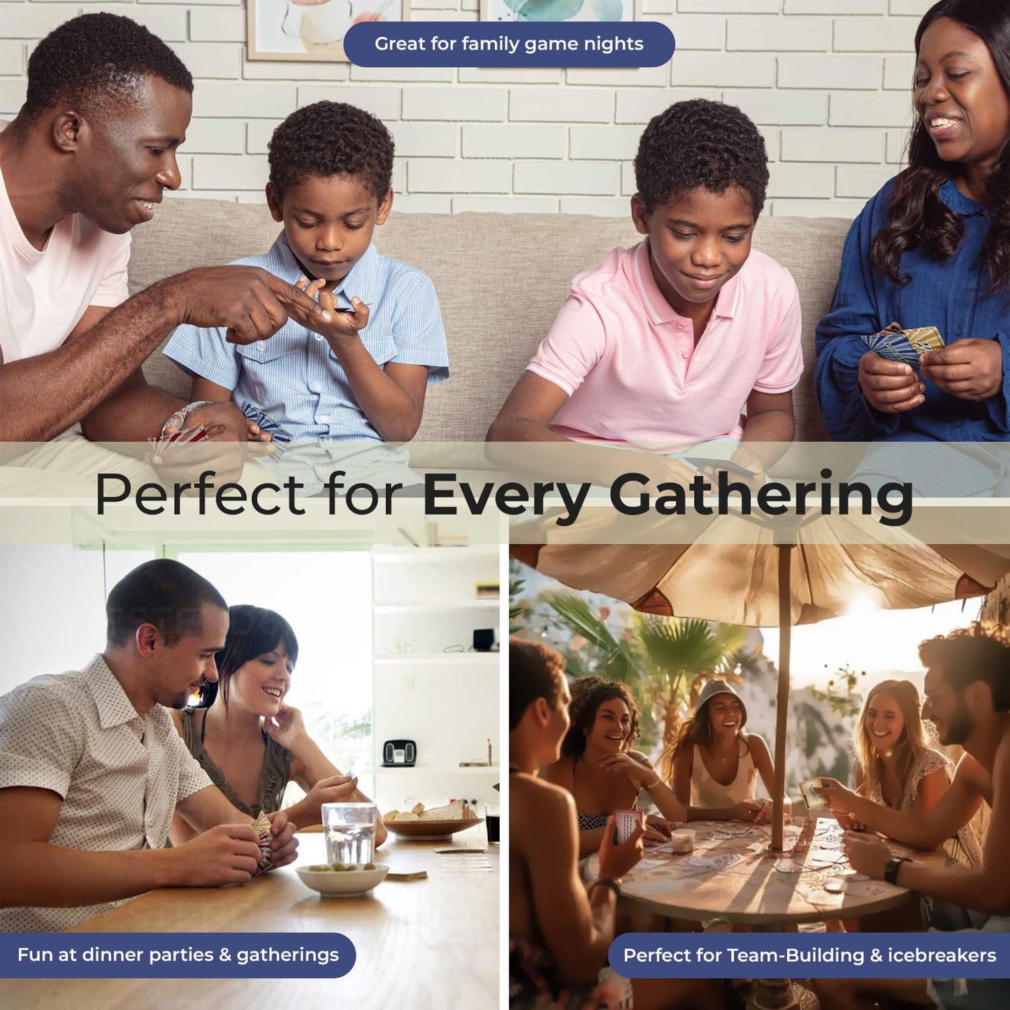 Kingdom Expressions Let's Talk About It! - a Deck of 140 Conversation Cards to Connect with Family, Friends, and Co-Workers - Perfect for Family Game