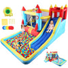 Inflatable Bounce House for Kids 146 x 132 x 82 inch, Indoor/Outdoor Bouncy House with Large Splashing Pool, Bouncing Area, 2 Water Slides,Climbing