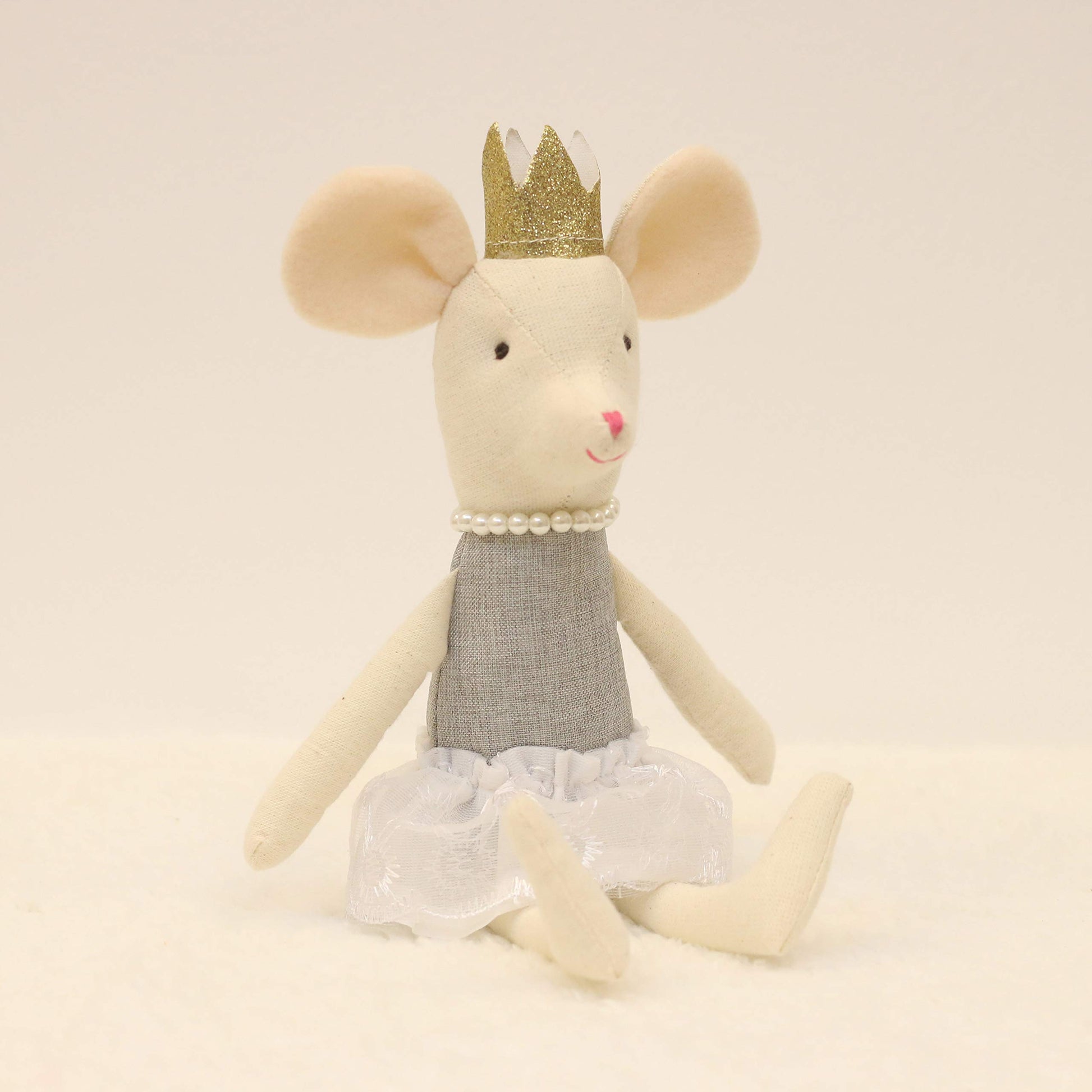 mousemic Mouse Family Dolls Stuffed Animal Toy Birthday Gift Mini Plush Toy Gray