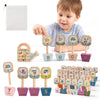 ODRIEW ABC Alphabet Puzzle Toys, Toddler Learning Preschool Toys, Wooden Flower Montessori Educational Toy with Storage Bag, Matching Games