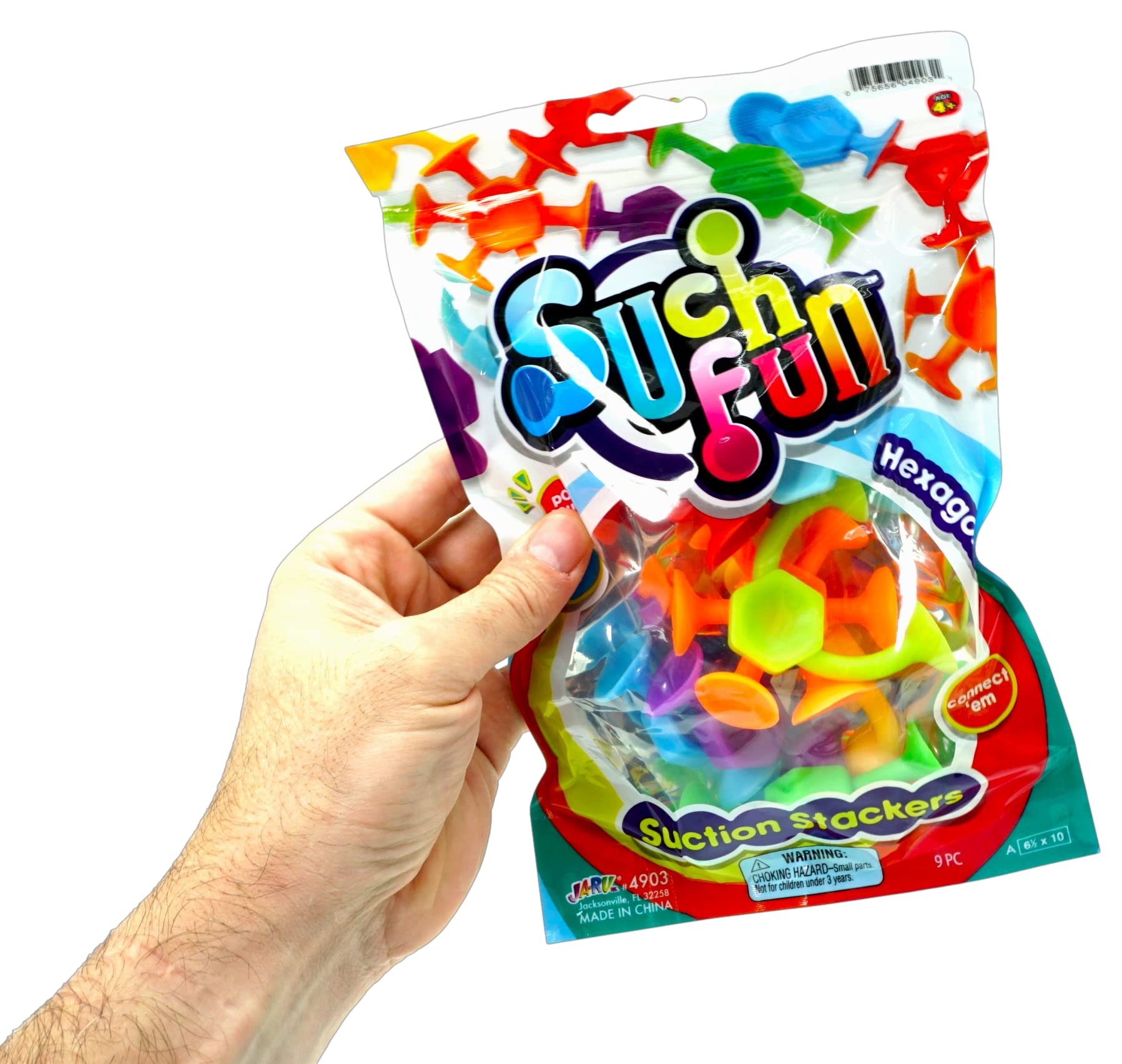 JA-RU Suction Cup Toys (2 Pack, 9pcs. Each) Suction Bath Toys for Kids | Fine Motor Skills Toys, Sensory Bin Filler | Travel Pack, Party Favors