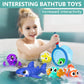 GZHFMUS No Hole Mold Free Baby Bath Toys for Kids Ages 1-3,Water Toys for Babies and Toddlers,Ocean Animal Bath Toys for Bathtub,Shower,Beach