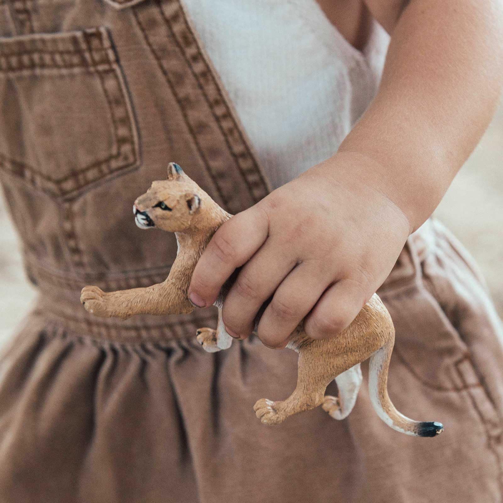 Safari Ltd. Mountain Lion Figurine - Realistic 5.5" Plastic Model Figure - Educational Toy for Boys, Girls & Kids Ages 3+