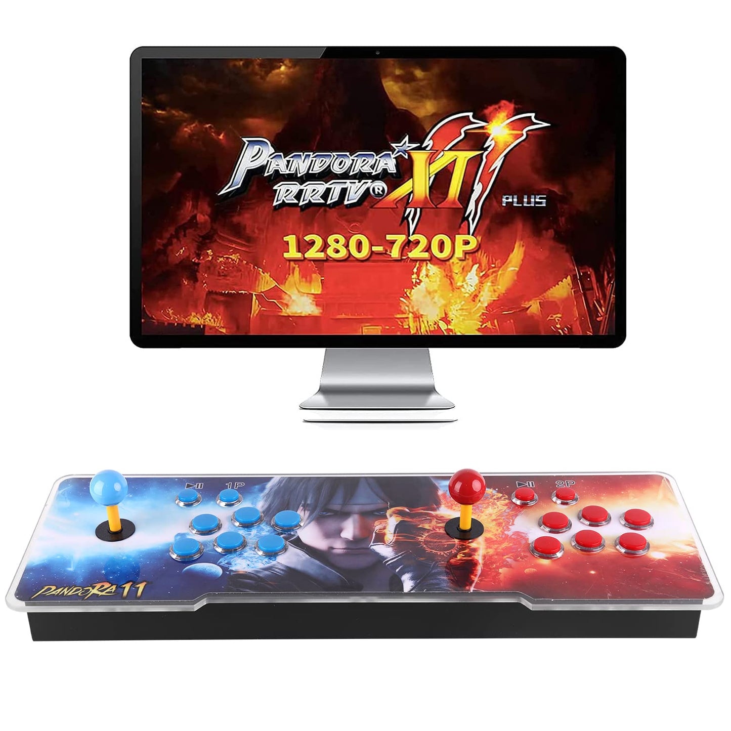 Pandora Treasure 3D Arcade Game Console - 30000 Games Installed, Search Game, Support 3D, Add More Games, 1280x720P, Favorite List, 4 Players Online