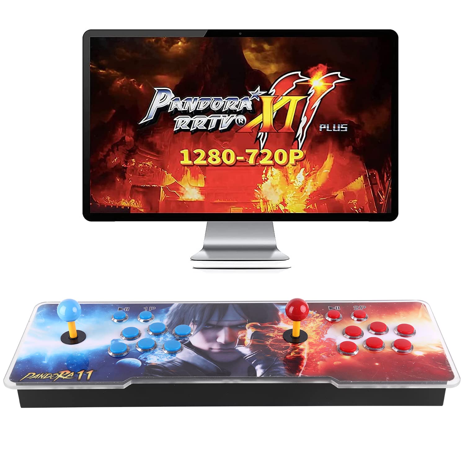 Pandora Treasure 3D Arcade Game Console - 30000 Games Installed, Search Game, Support 3D, Add More Games, 1280x720P, Favorite List, 4 Players Online