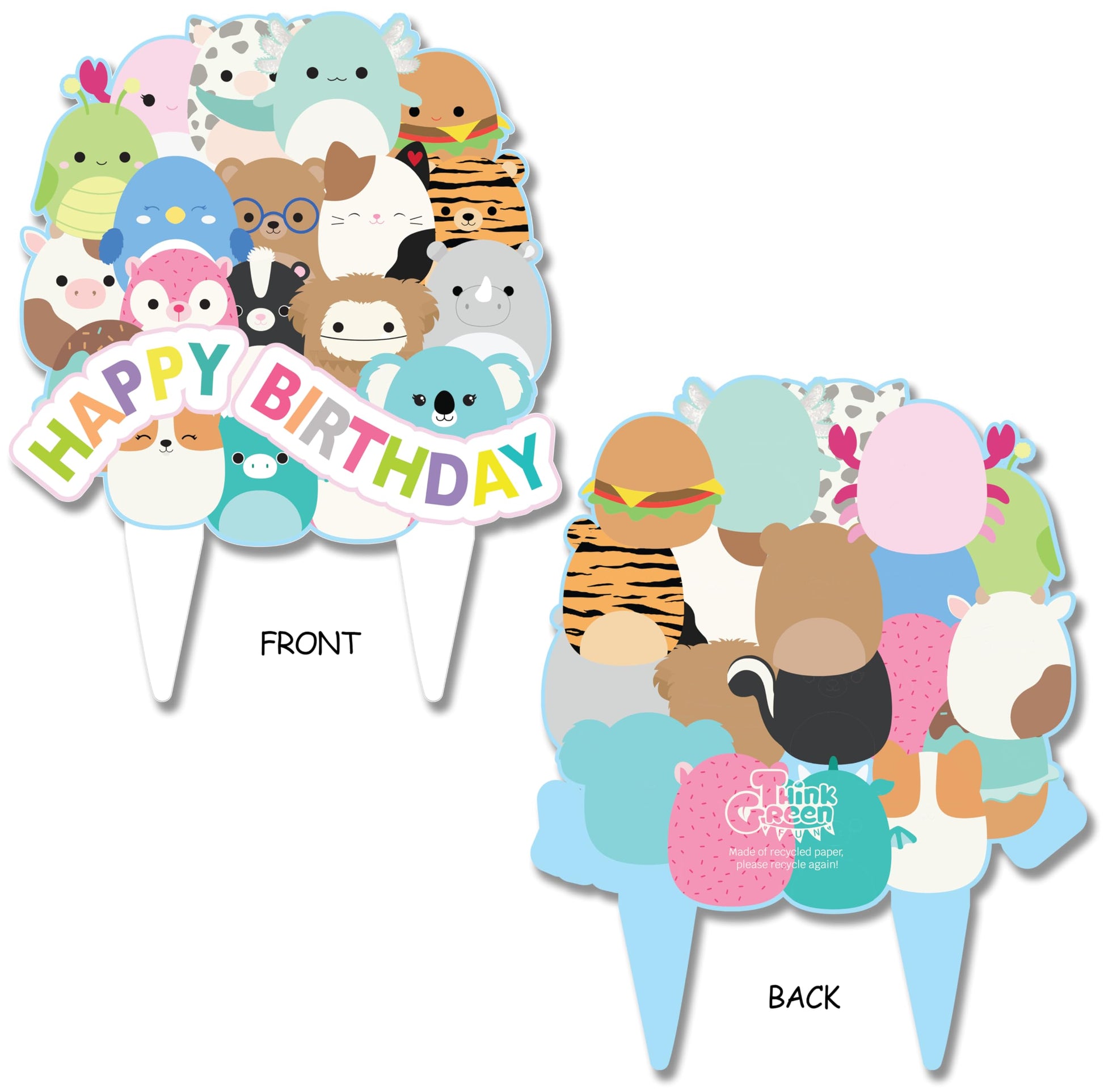 Squishmellow Cake Topper Girls or Kids Childrens Squish Birthday Party Decor