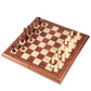 AMEROUS 15'' Magnetic Wooden Chess Set -Folding Board -2 Extra Queens -Chessmen Storage Slots -Gift Package, Travel Chess Board Game Sets for Kids