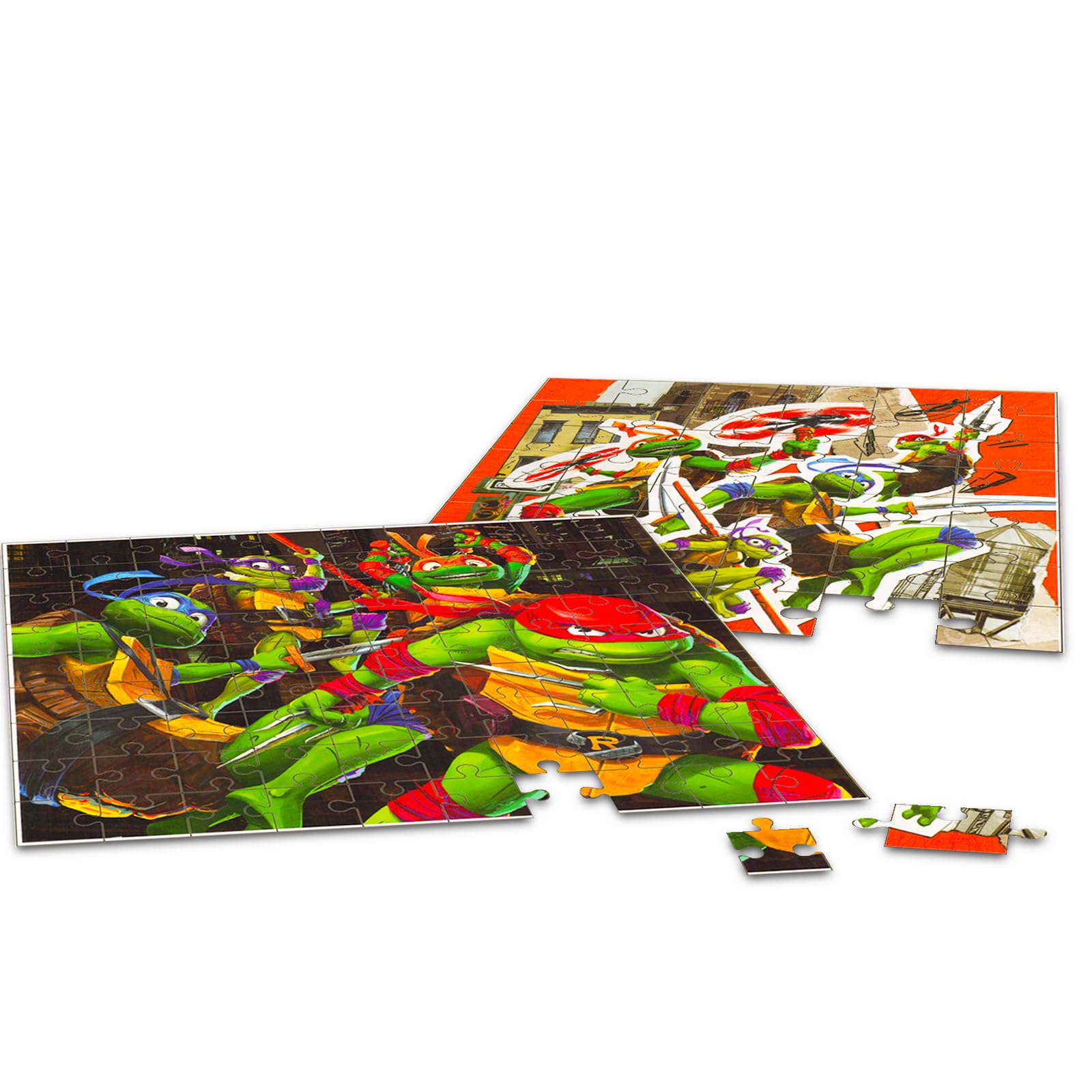 Teenage Mutant Ninja Turtles Jigsaw Puzzles for Kids, 2 Pack Bundle