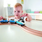 Hape E3729 Figure 8 Safety Train Railway Set, 14.76" L x 3.15" W x 9.45" H, Multicolor