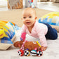 Lamaze Clip On Car Seat and Stroller Toy - Muffin the Moose - Crinkle Sensory Toys for Babies on the Go - High Contrast Travel Toys for Infants - Ages