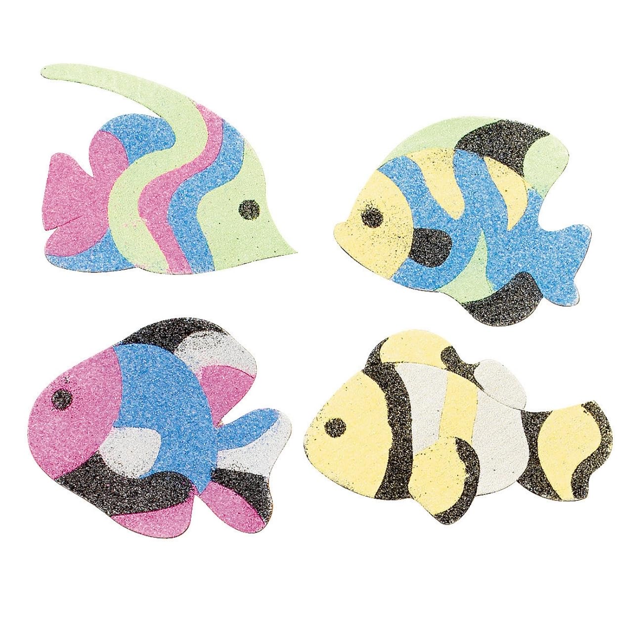 Fun Express Fish Sand Art Magnet Craft Kit - VBS 2026 Vacation Bible School Supplies/Decor - Crafts for Kids and Fun Home Activities