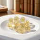 HRSDZKJ 10Pcs Gold Marbles Glow in The Dark Marbles for Glass Glass Ball Luminous Ball Runs for Marble Games DIY and Home Decoration Dice and Marble