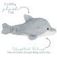 Dolphin - Microwavable & Weighted Plush Stuffed Animal - Heated Plushie for Warmth - Cute, Soft, Cozy Toy for Adults & Children (Boys, Girls