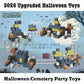 amdohai Magnetic Blocks Kids Skeleton Toy Spooky Town Building Magnetic Tiles Halloween Themed Toys Gift for Boys Girls & Adults