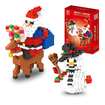 LONTIME Christmas Building Block Set-New 2025 Santa Claus and Snowman Character Set, Christmas and Birthday Gifts, Suitable for Children Over 9 Years