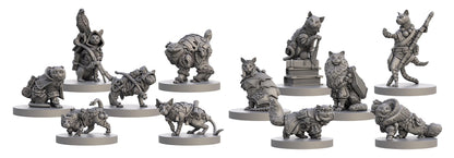 Steamforged Games, Animal Adventures: Tales of Cats and Catacombs Miniatures Volumes 1 and 2 Bundle (2 Items)