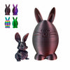 Ofrence 3D Printed Easter Eggs with Bunny Inside, 5.9in Bunny Egg Easter Basket Stuffers Gifts for Kid & Adults, 3D Printing Animals Toys for Home