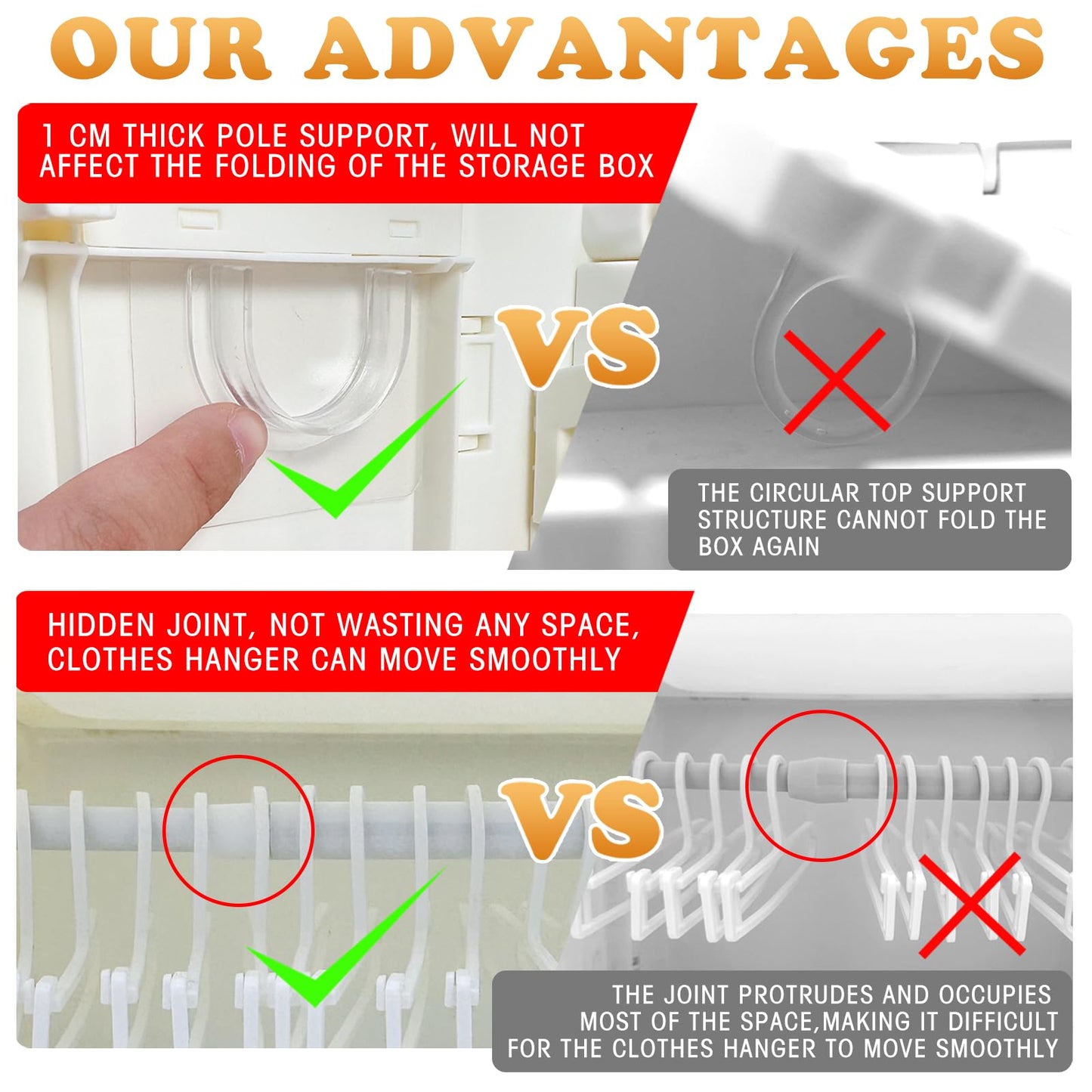 Foldable Doll Wardrobe Storage Box Compatible with Labubu Clothes with 10 Hangers & Rod - Stackable Organizer Cabinet for 15/17cm Doll Clothes