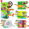 beiens Baby Books Toys, Touch and Feel Crinkle Cloth Book for Infant Baby 0-3-6-12-18 Months, Early Development Interactive Stroller Soft Toys