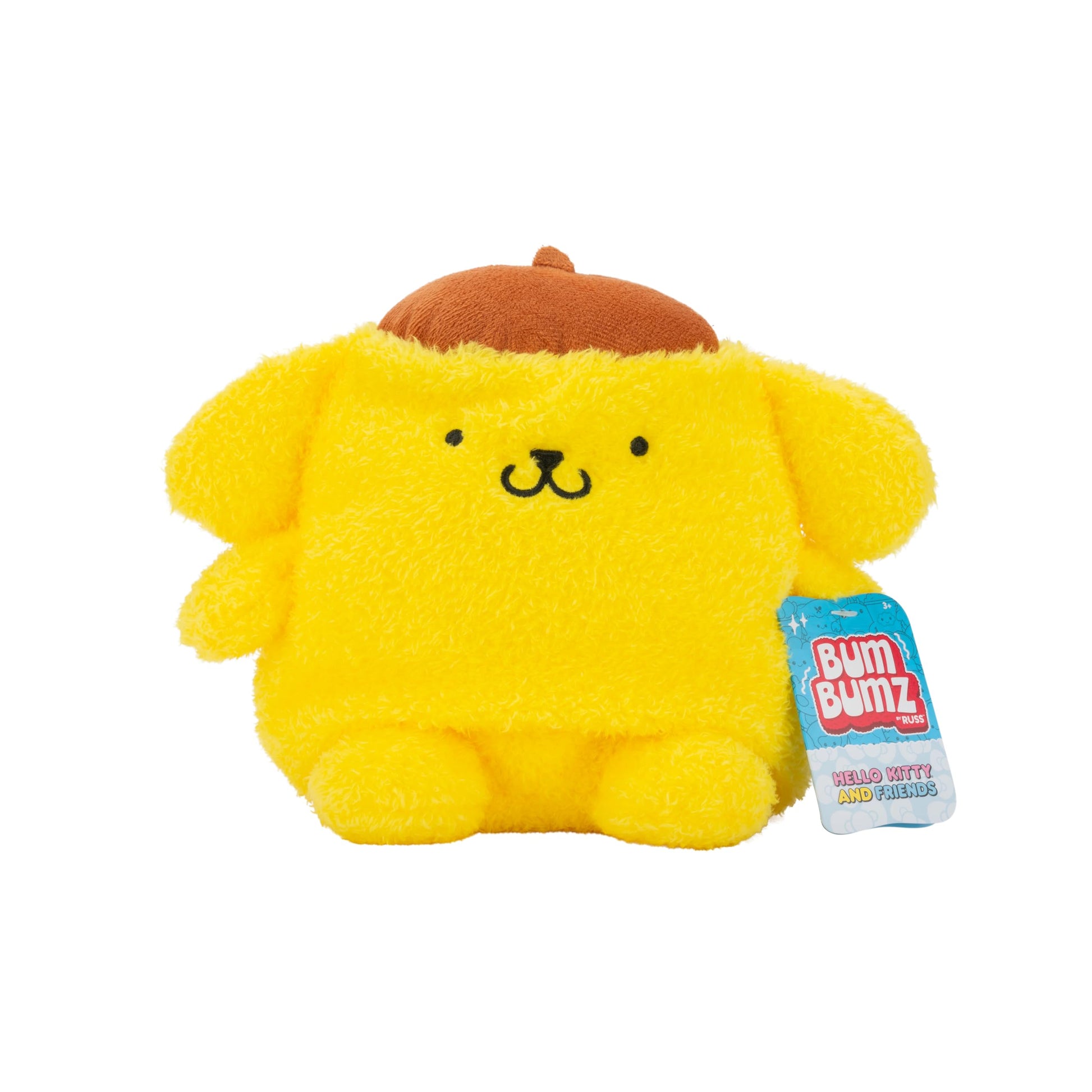 BumBumz 7.5-inch Hello Kitty and Friends Bumz - Classic Pompompurin Plush - Collectible Sanrio Toy - from The Makers of Original Squishmallows - Ages