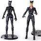 DC Comics Collectible Action Figures Set - Bundle with Catwoman and Harley Quinn Figurines Plus More | 7" Catwoman and Harley Quinn Bendy Figure Toys