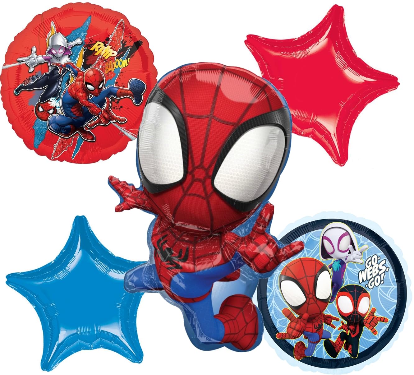 Spidey and His Amazing Friends Birthday Party Supplies Balloon Bouquet Decorations