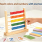 MAGIKON Miniature Abacus, 5 Rows Wooden Counting Frame for Math