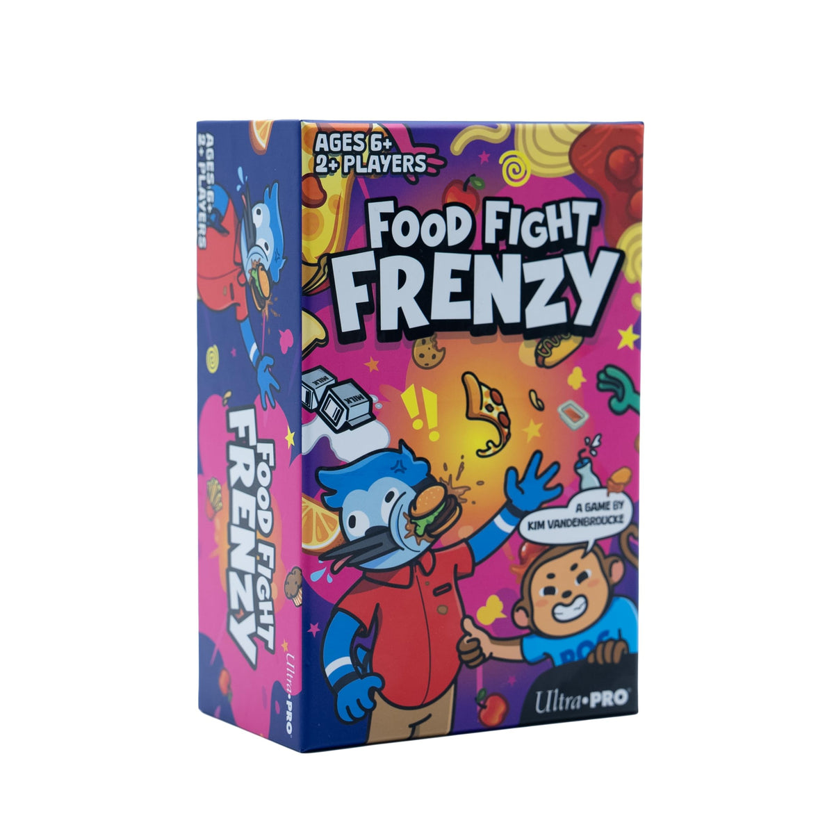 Food Fight Frenzy - Fun & Fast-Paced Family Dice Game Rolls, Pattern Matching, and Dice Game for 2-6 Players, 72 Tiles & 13 Oversized Dice, Family