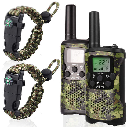 Gifts for Kids Aged 5-12 Boy Toys Kids Walkie Talkies 22 Channel 2 Way Radio 3 Miles Long Range fit Outdoor Adventure Hunt Game Camp Toys for Boys 6 7
