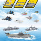 WASK Army Toys for Boys - Launching Military Aircraft Carrier Toys Set Military Naval Ship with Battleship, Supply Ship, Fighter Jets, Aircraft