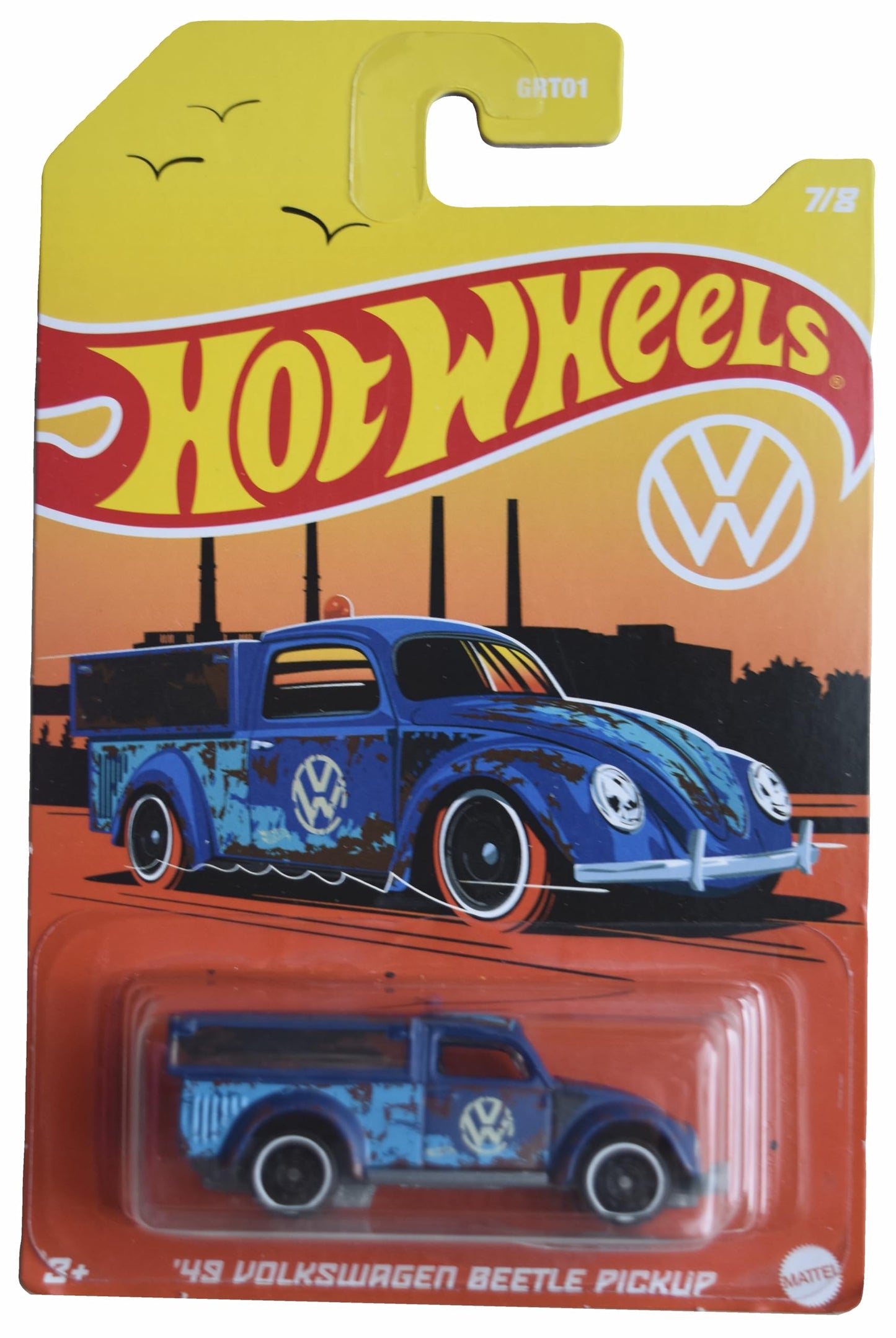 Hot Wheels '49 Volkswagen Beetle Pickup, Blue 7/8