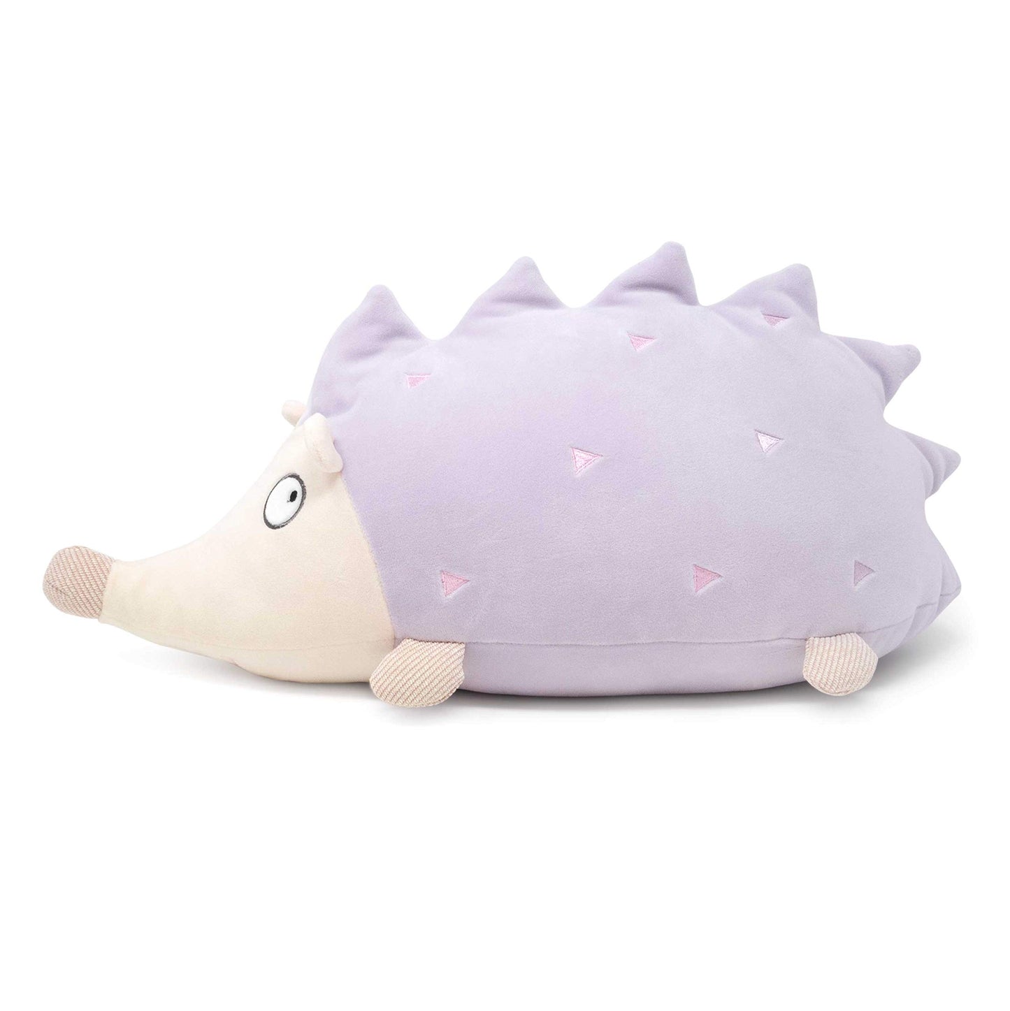 Cuddle Barn Hoyo The Hedgehog - Light Lavender Purple Super Soft Stuffed Animal Plush Toy Hugging Pillow, 20”