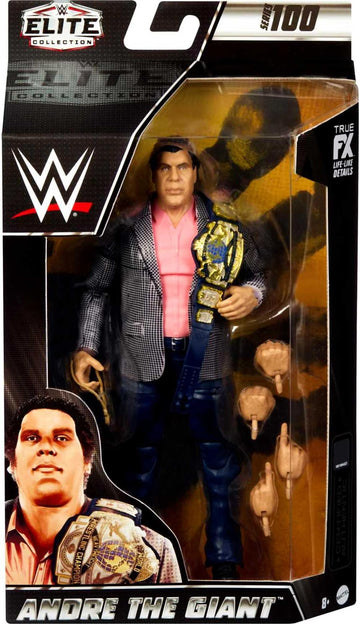 Mattel WWE Andre the Giant Elite Collection Action Figure with Accessories, Articulation & Life-like Detail, 6-inch