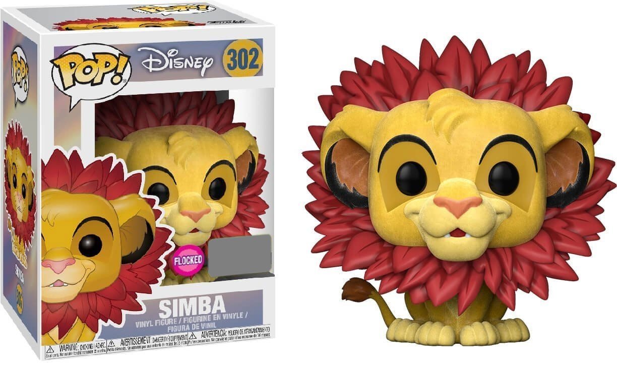 Funko POP! Disney Lion King Simba Leaf Mane Flocked Vinyl Figure