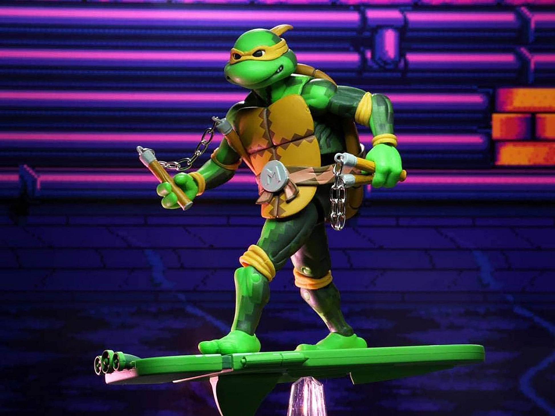 NECA Teenage Mutant Ninja Turtles: Turtles in Time - 7" Scale Action Figure - Michelangelo