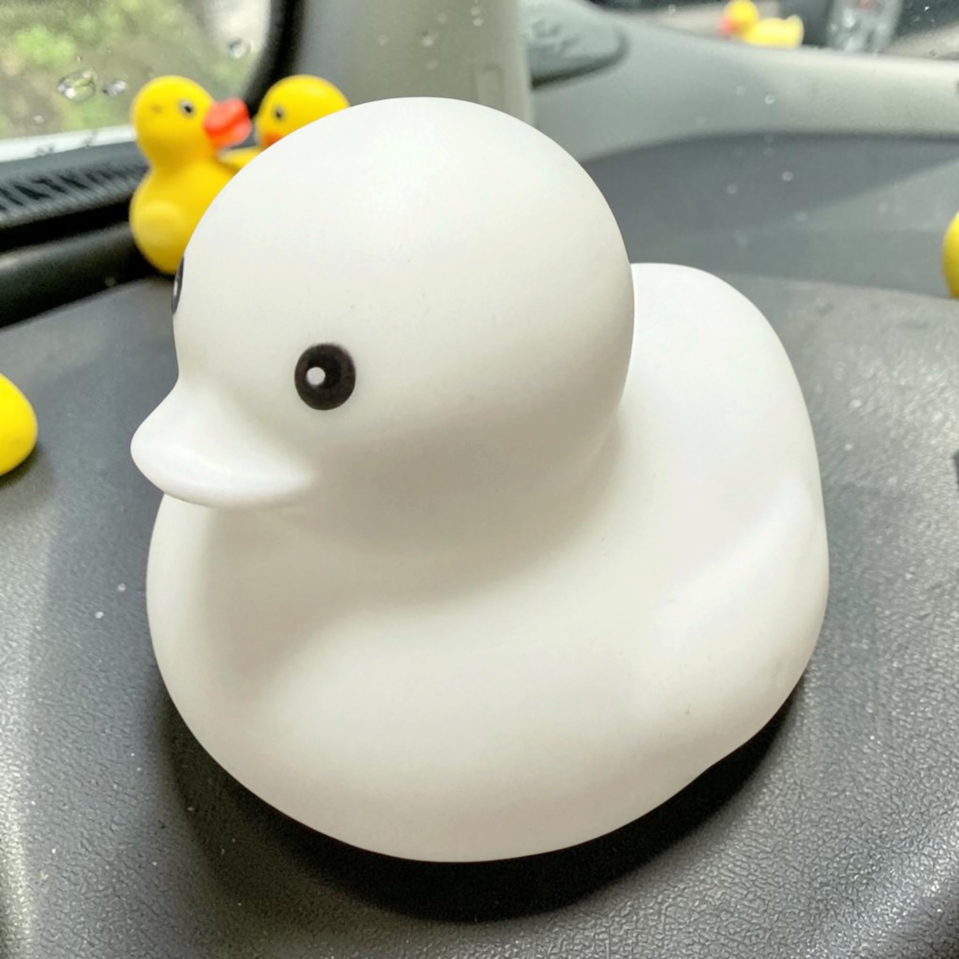 Okie Soft Play White Ducks - Decorative Rubber Figurines for Ducking, Car Décor & Duck Ducking Trend (Halloween Edition, Set of 15) (White)