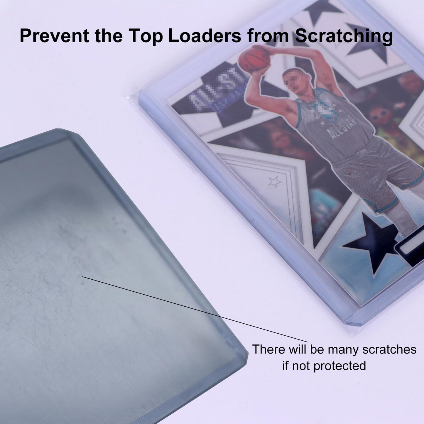 Rieton Top Loader Sleeves - Resealable Team Bags for 35-75PT Top Loader Cards (500pcs)