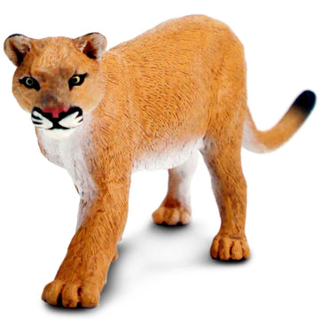Safari Ltd. Mountain Lion Figurine - Realistic 5.5" Plastic Model Figure - Educational Toy for Boys, Girls & Kids Ages 3+