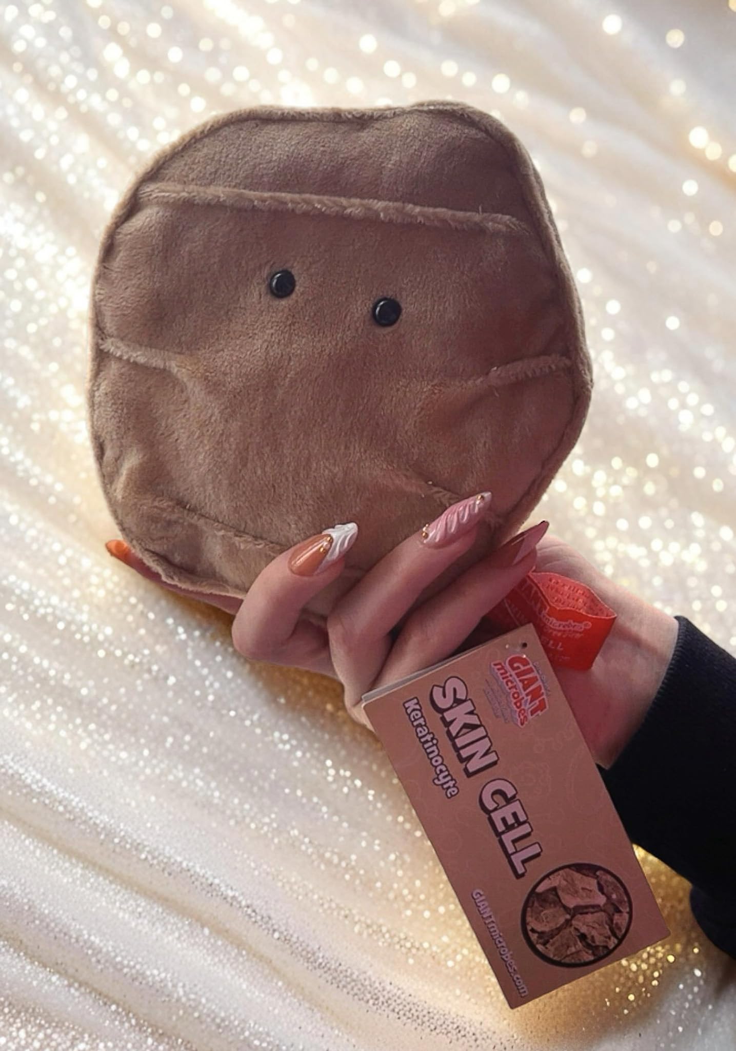 GIANT MICROBES Skin Cell Plush - Learn About Your Epidermis and Skin Health, Educational Gift for Family, Friends, Dermatologists, Patients