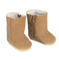 18 Inch Doll Shoe Pack Includes 3 Pairs of Boots: Tan, Pink & Purple Boots