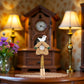 1Pc Miniature Wooden Clock, 1/12 Scale Accessories, 1/12 Scale Cuckoo Clock Dollhouse Miniatures Realistic Bird Wall Clock Dollhouse Furniture