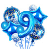 Balloons, 11 pcs Foil Balloons 9 year old for 9st Birthday Party Supplies Decoration? Confetti Balloon Kids Party Balloons Birthday Party Supplies 9