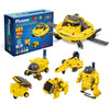 PicassoTiles STEM Kids Solar Powered Space Robot Educational Learning Engineering Building Toy 6-in-1 Creative Unique Transformation Renewable Sun