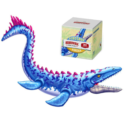 Boardwalk Puzzles Luxury Wood Puzzle - Mosasaurus Dinosaur Series Fun Size, 32 Pieces, Wooden Puzzle Activity for Adults, 9"x7"