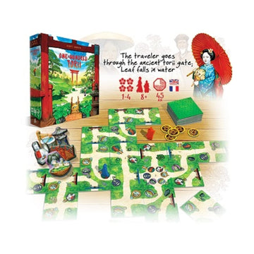 Pencil First Games The One Hundred Torii Board Game - A Beautiful, Serene Tile-Laying Game in a Japanese Garden by Pencil First Games for 1-4 Players