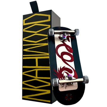 Noahwood PRO Fingerboard Complete (6-Layer Colour Maple Wooden Deep Concave 35-35.5 x 97mm Handmade Deck + 35mm ARK 1.0 Truck + Gray Wheels 2.0)