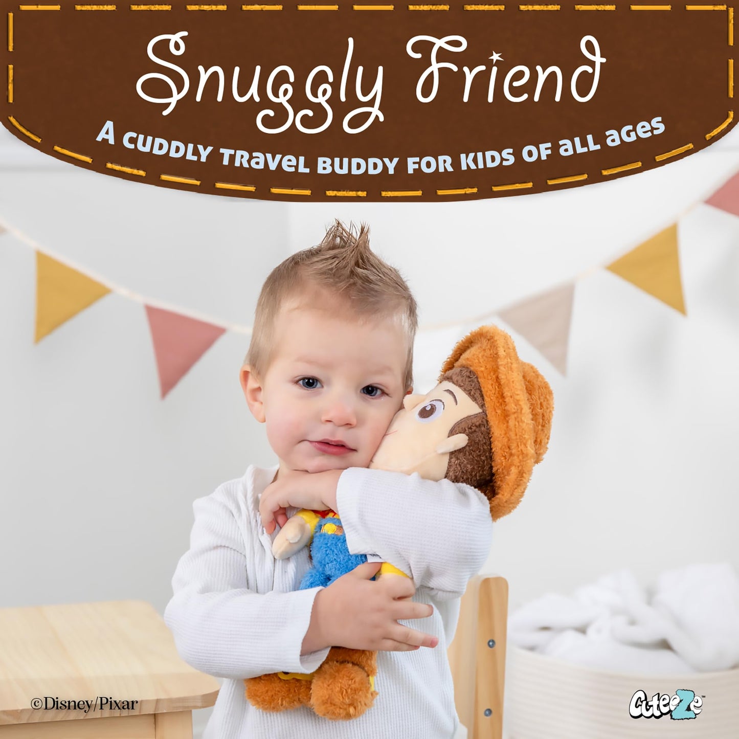 Kids Preferred Disney Pixar Toy Story Woody Extra Soft Plush Stuffed Animal Toy for Baby and Toddler Boys and Girls 12 Inch Size Plush