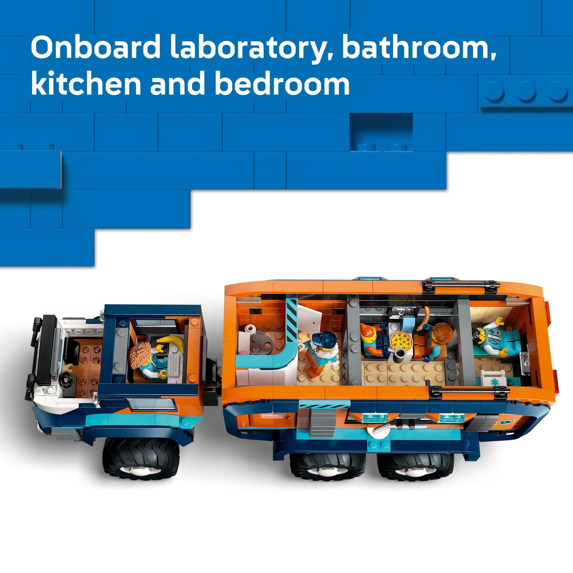 LEGO City Arctic Explorer Science Lab Truck Building Toy - STEM Pretend Play Set for Boys & Girls, Ages 8+ - Buildable Toy Truck for Kids W/5
